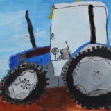 「トラクター」佳作　牧野　伊吹 豊田小学校