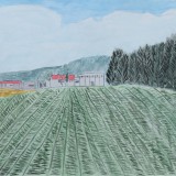 「畑のある風景」佳作　松井　俊樹  南中音更小学校