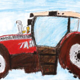 金賞　樋渡蘭さん
『トラクター』