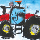 銀賞　佐藤渉琉さん
『トラクター』