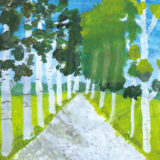 銀賞　佐藤那音さん
『白かばなみ木のトンネル』