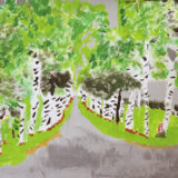 銀賞　小池蒼唯さん
『白樺並木』